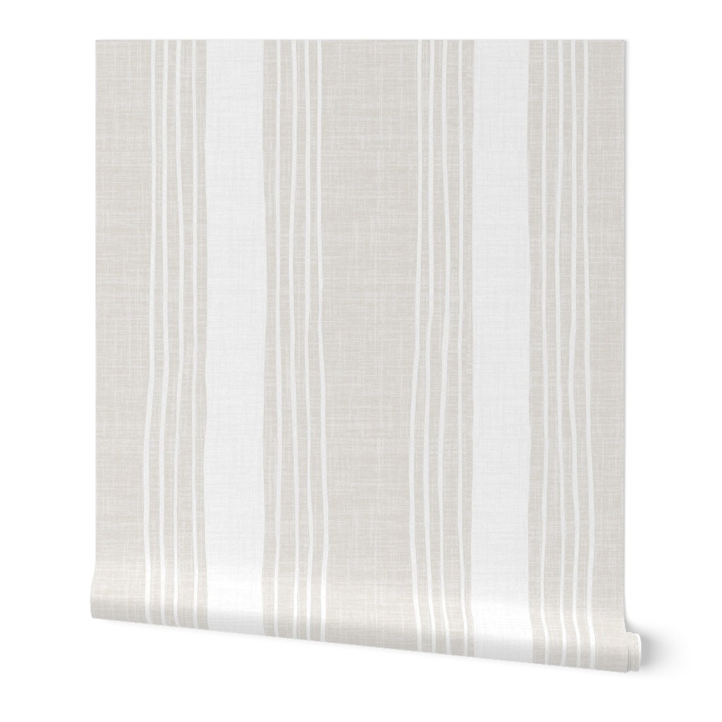 Rustic stripes  - taupe - vertical 