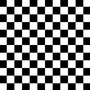 Black and White Checkered Squares Medium