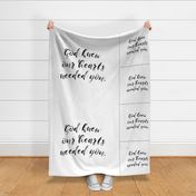 1 blanket + 2 loveys: god knew our hearts needed you