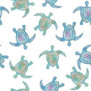 Watercolor Turtles