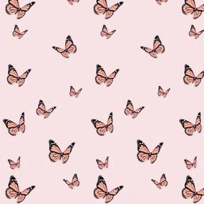 Pink butterflies