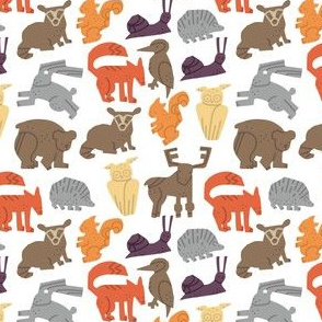 Woodland Forest Animals pattern