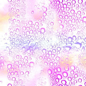 Drops on glass hellish pink