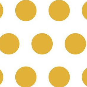 Small scale // Pyjama large dots // yellow on white