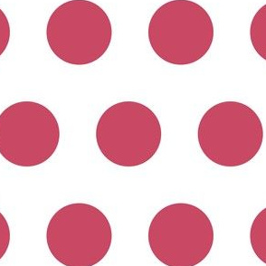 Small scale // Pyjama large dots // red on white