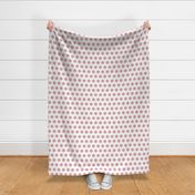 Small scale // Pyjama large dots // blush pink on white