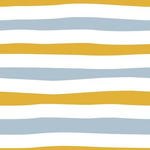 Small scale // Pyjama stripes // white pastel blue and yellow
