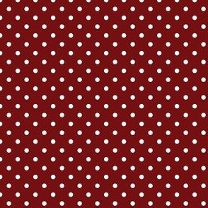 Garnet and Black Team Color mini dot 3