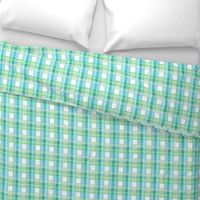 Plaid Green Turquoise Blue