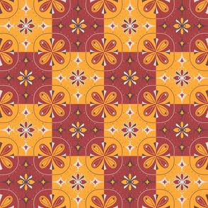 Rustic Yellow & Red Azulejos