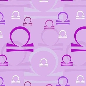 Libra Symbol Purple