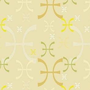 Pisces Symbol Yellow 