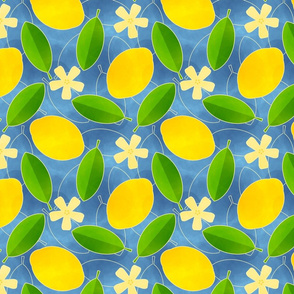 Lemons - Light Blue