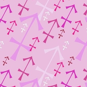 Sagittarius Symbol Pink