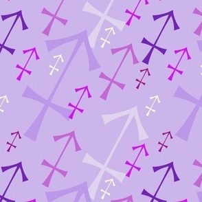 Sagittarius Symbol Purple