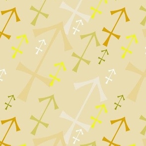 Sagittarius Symbol Yellow
