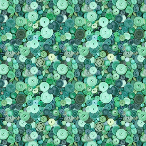 Green Vintage Buttons