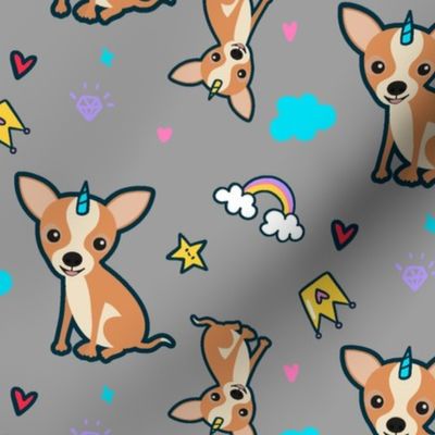  Unicorn  Chihuahua Dogs,  chihuahua dogs pastel unicorn fabric dogs and unicorns design