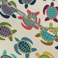 BABY SEA TURTLE MIGRATION MEDIUM 10.5”x13”