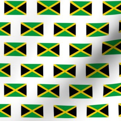 jamaican flag fabric - black, green, yellow