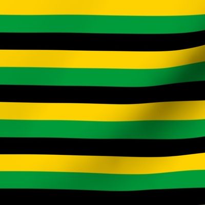 jamaica stripes - black green and yellow