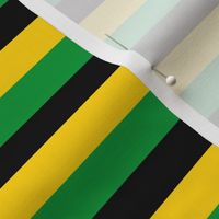 jamaica stripes - black green and yellow
