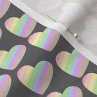 Rainbow hearts pattern 