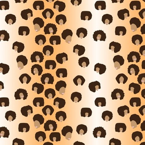 Black Girls With Afros Leopard Print 