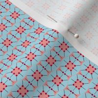 Sewing Pins - Haberdashery - Sewing Notions - Aqua - Coral Pink