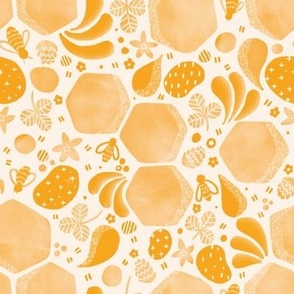Honeybees - Cream + Gold