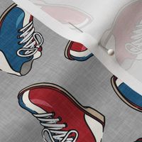 bowling shoes - red and blue OG - LAD20