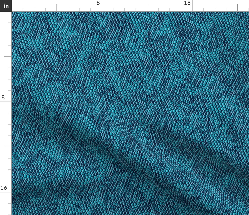 ★ REPTILE SKIN ★ Teal Blue - Small Scale / Collection : Snake Scales – Punk Rock Animal Prints 4