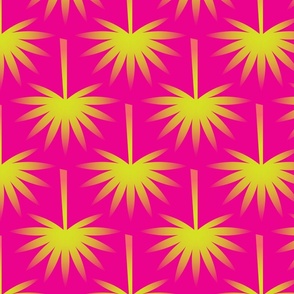 Neon Pink Palms