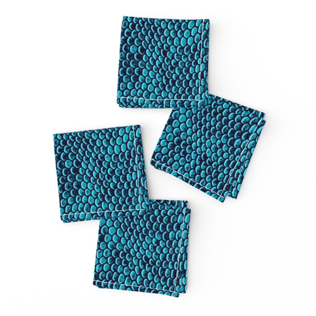 ★ REPTILE SKIN ★ Teal Blue - Large Scale / Collection : Snake Scales – Punk Rock Animal Prints 4