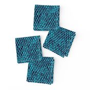 ★ REPTILE SKIN ★ Teal Blue - Large Scale / Collection : Snake Scales – Punk Rock Animal Prints 4