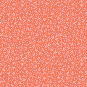 Geometric Abstract Orange Pink Blender Print