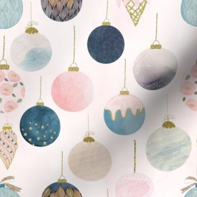 Christmas Ornaments // Blush