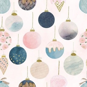Christmas Ornaments // Blush