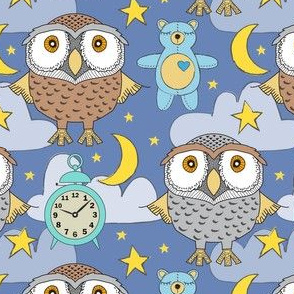 large night owl and blue bears