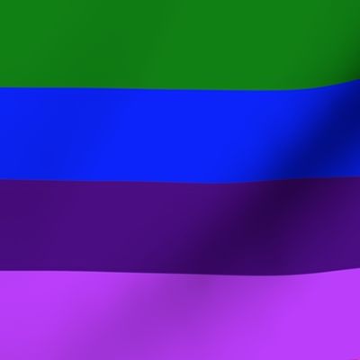 LGBT 7 Large Horizontal Stripes