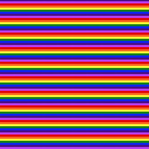 LGBT 7 Mini Horizontal Stripes 