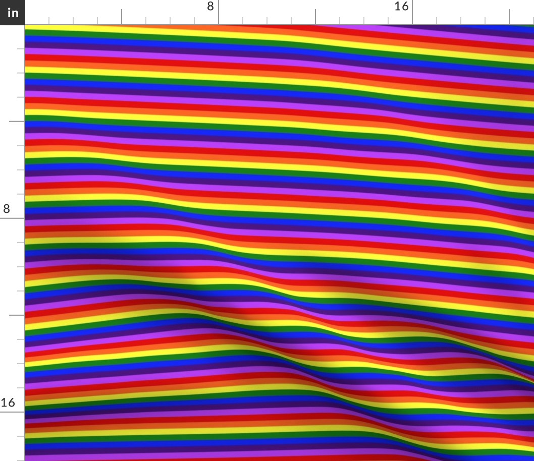 LGBT 7 Mini Horizontal Stripes 