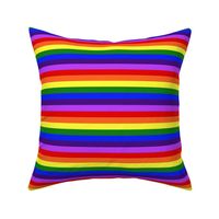 LGBT 7 Small Horizontal Stripes 
