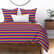 LGBT 7 Small Horizontal Stripes 