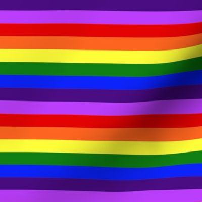 LGBT 7 Small Horizontal Stripes 