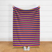 LGBT 7 Small Horizontal Stripes 