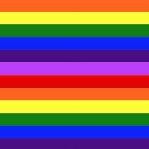 LGBT 7 Small Horizontal Stripes 