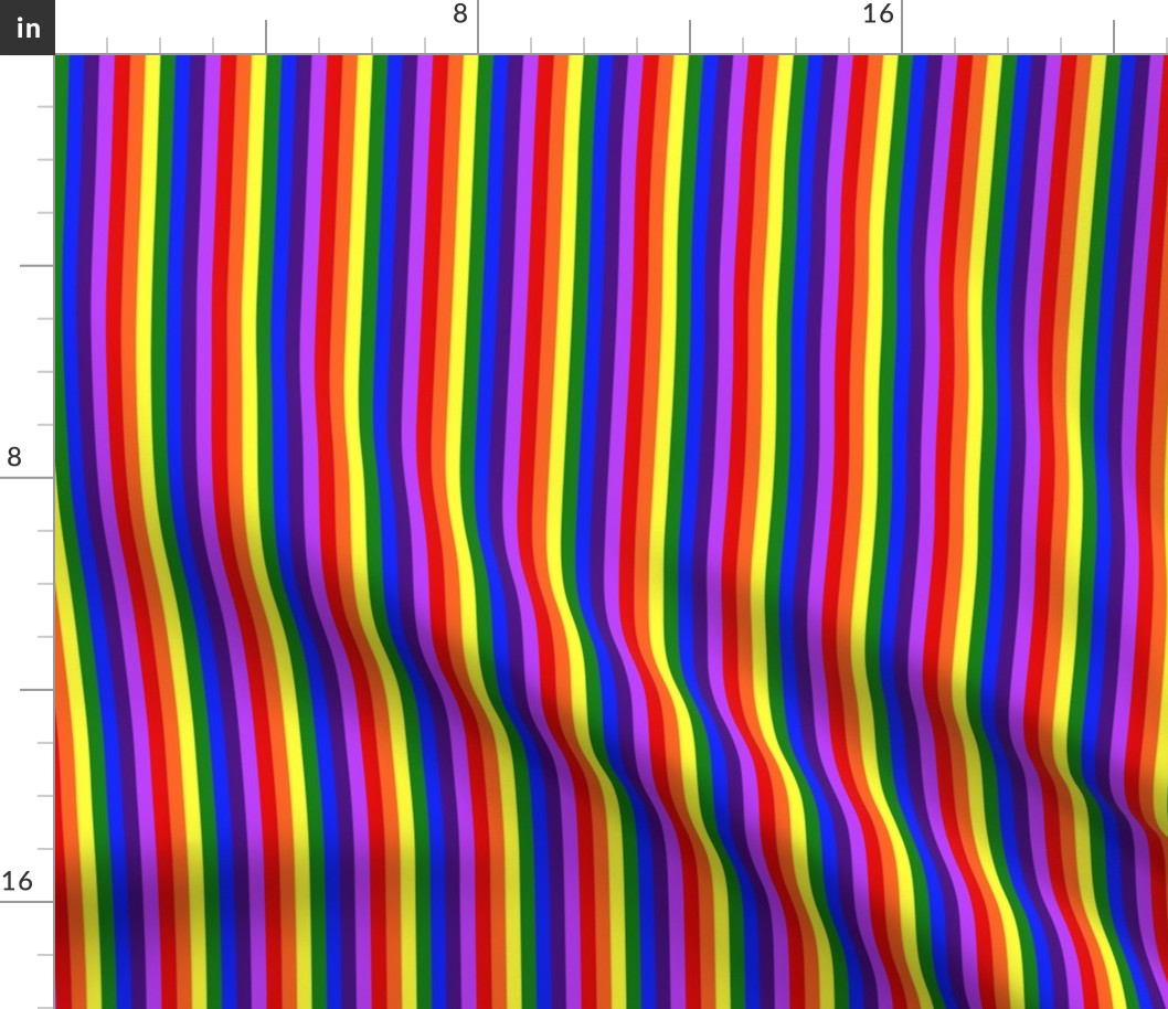 LGBT 7 Mini Vertical Stripes