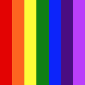 LGBT 7 X-Large Vertical Stripes