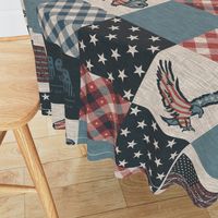 Vintage Us Patchwork- Tea Dyed